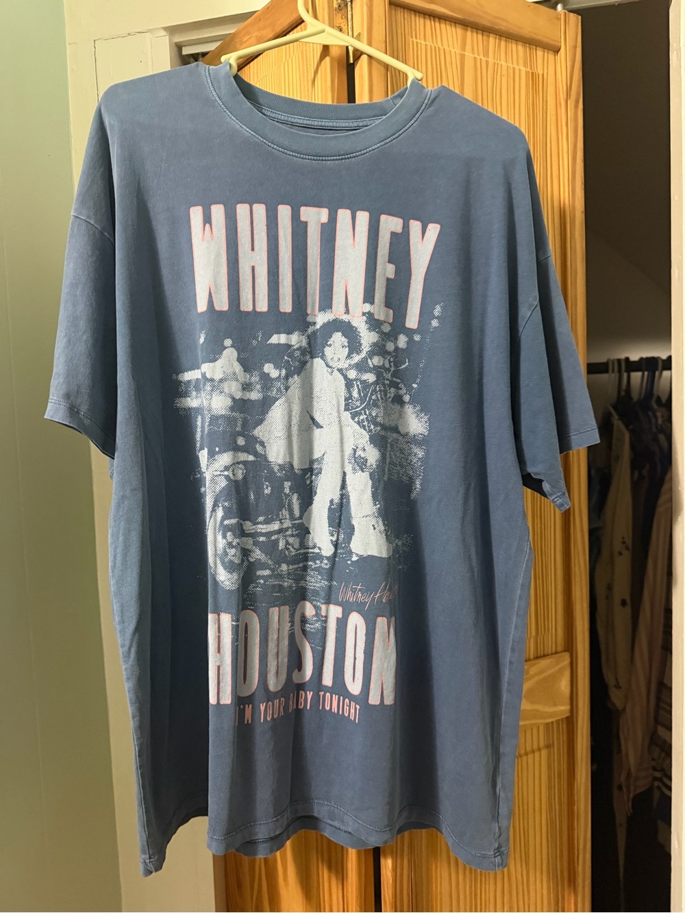 American Eagle Outfitters Whitney Houston Graphic Tee - Blue